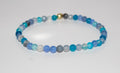 Mixed Blue Gemstone Stretch Bracelet