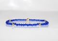 Faceted Royal Blue Crystal Stretch Bracelet