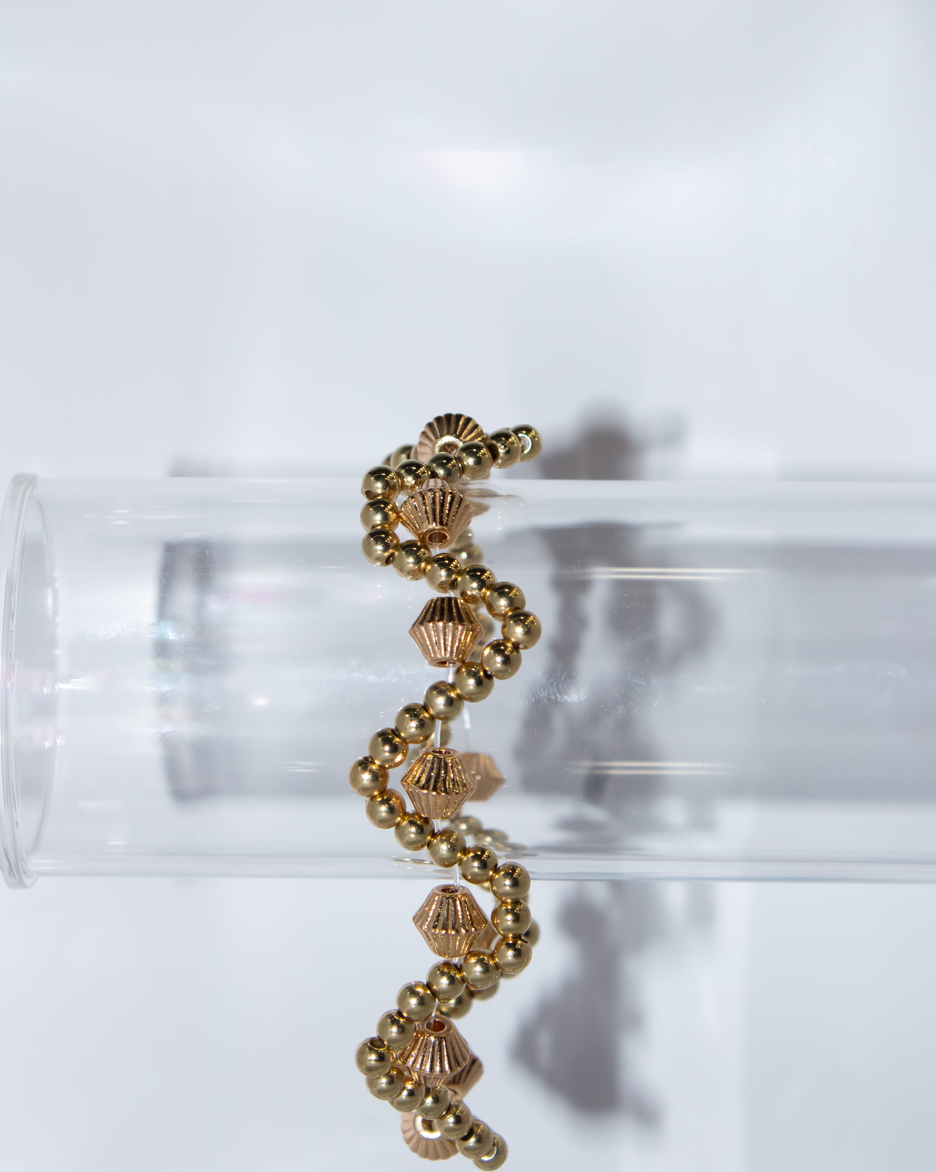 All-Gold Scalloped Wave Bracelet