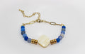 Handcrafted Mother of Pearl Square Focal Bracelet