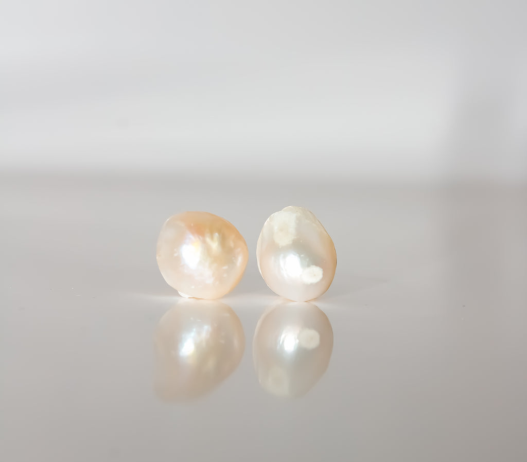 Baroque Pearl Stud Earrings