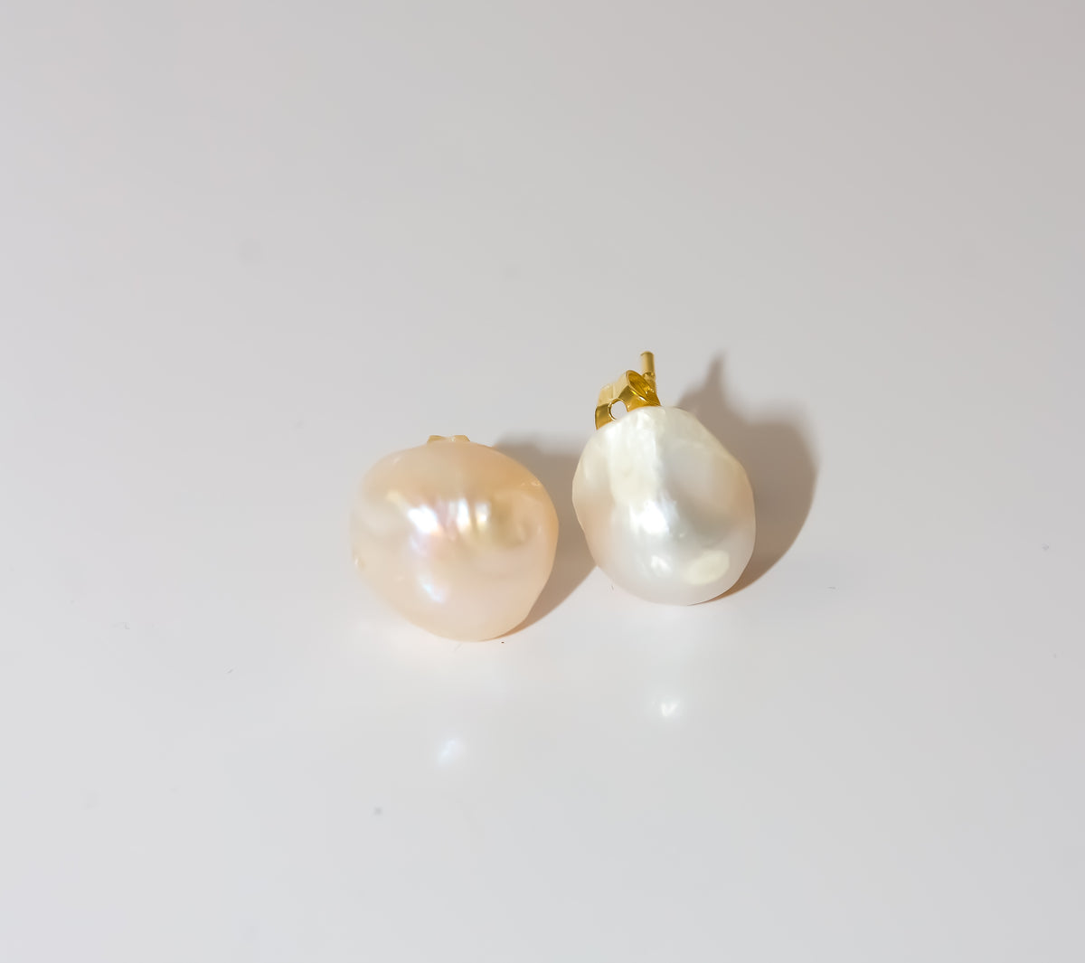 Baroque Pearl Stud Earrings