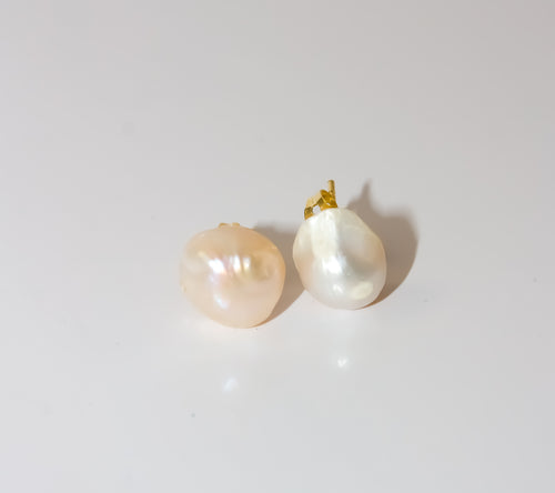 Baroque Pearl Stud Earrings