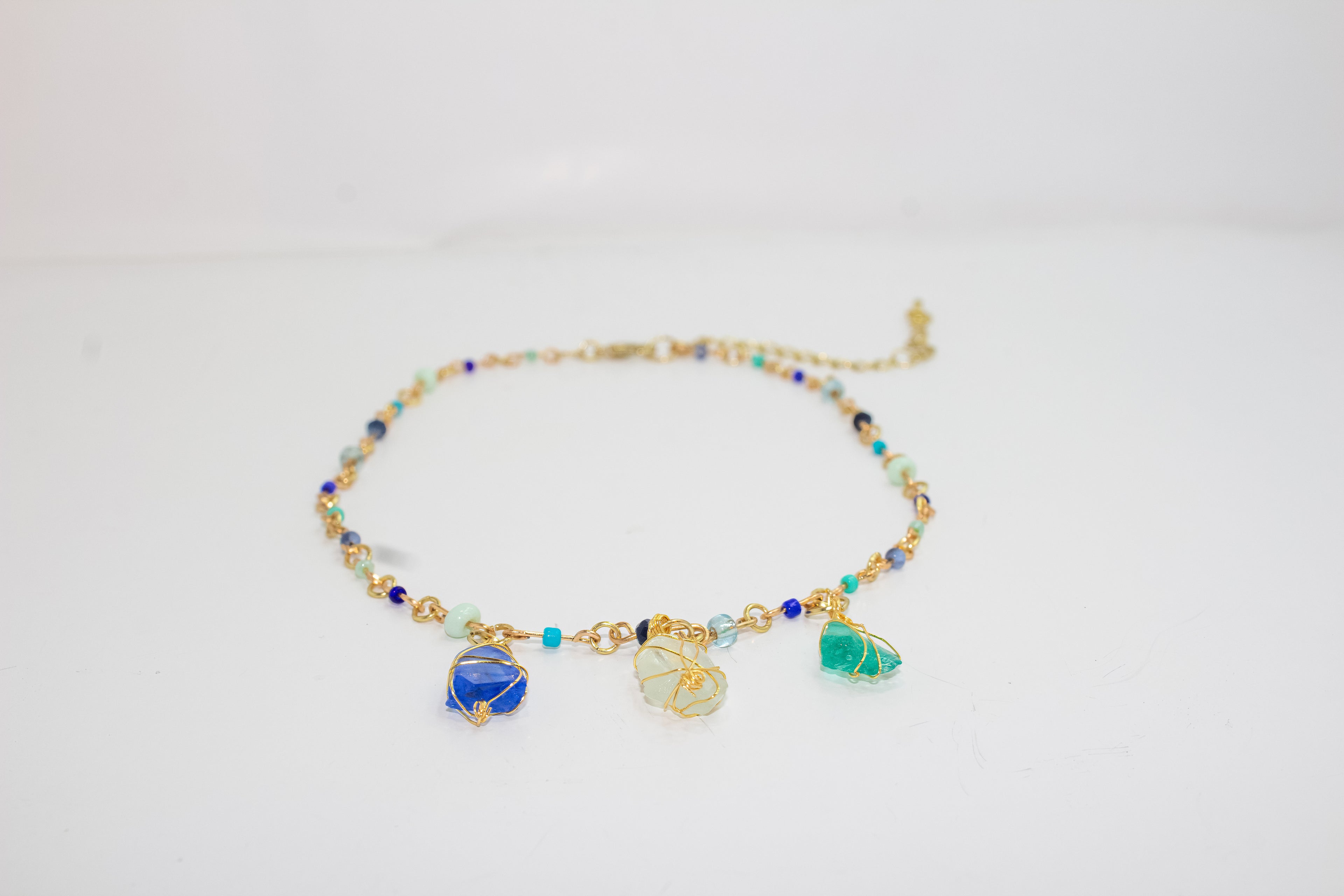 Handcrafted Sea Glass Charm Necklace