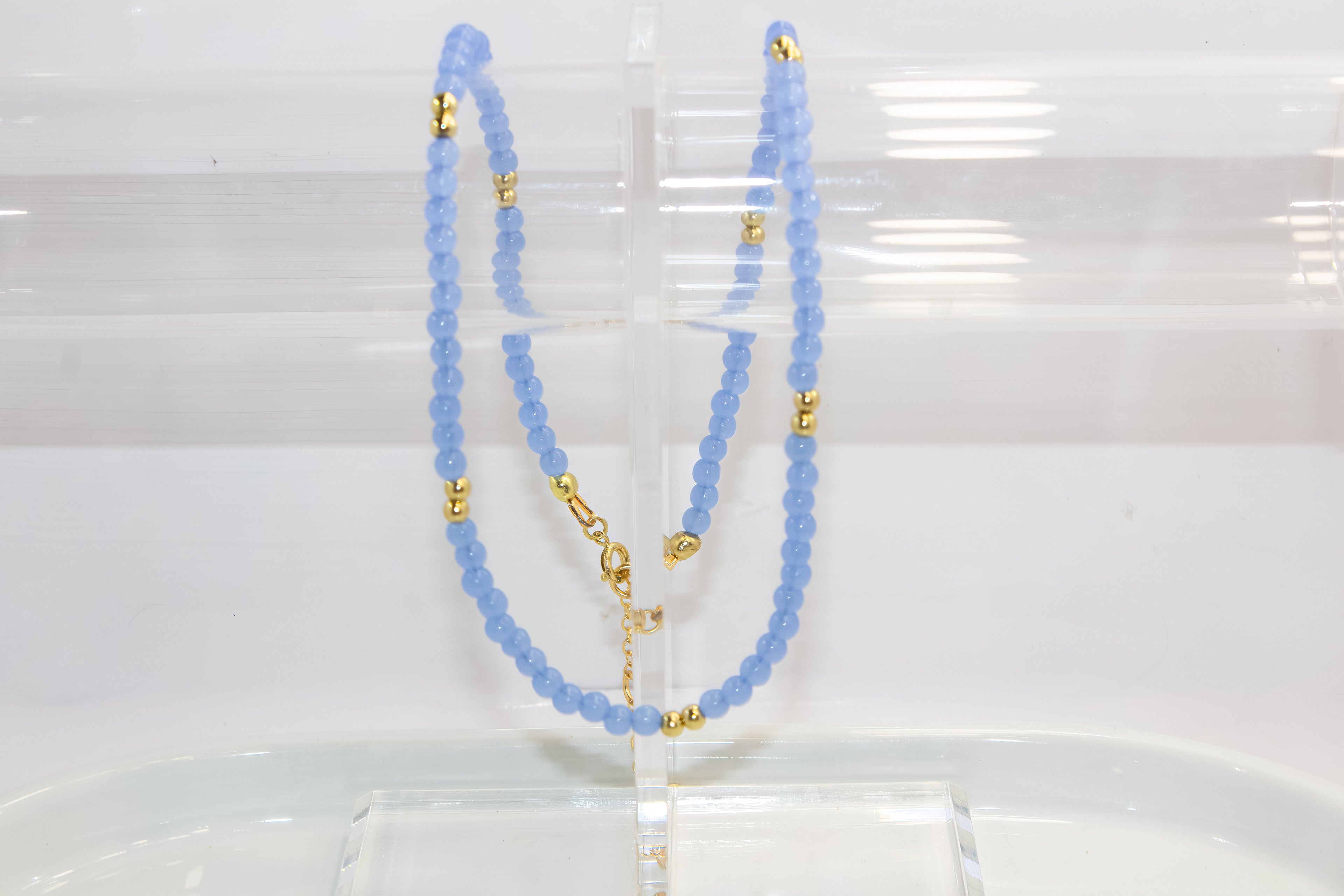 Handcrafted Chalcedony Gemstone Necklace