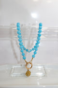 Handcrafted Ocean Blue Sand Dollar Necklace