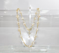 Handcrafted Vintage Pearl Cabochon Link Necklace