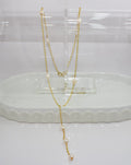 Handcrafted Freshwater Cultured Pearl Lariat Necklace