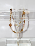 Handcrafted Smoky Quartz & Milky Agate Necklace