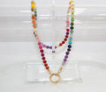 Handcrafted Rainbow Gemstone Necklace