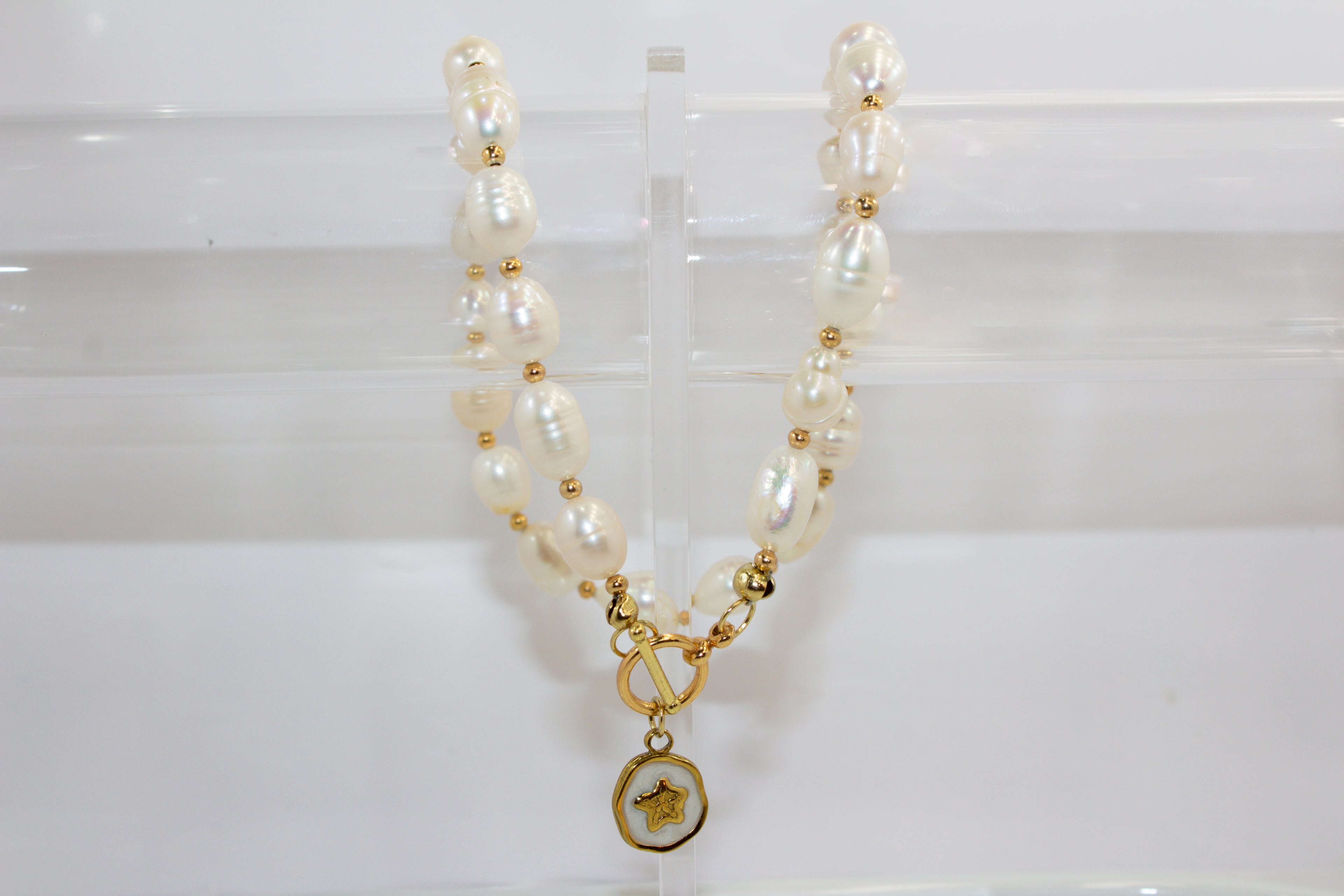 Handcrafted Celestial Pearl Necklace