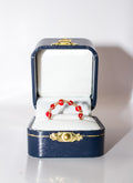 Handcrafted Red Faceted Gemstone Wire-Wrapped Eternity Ring