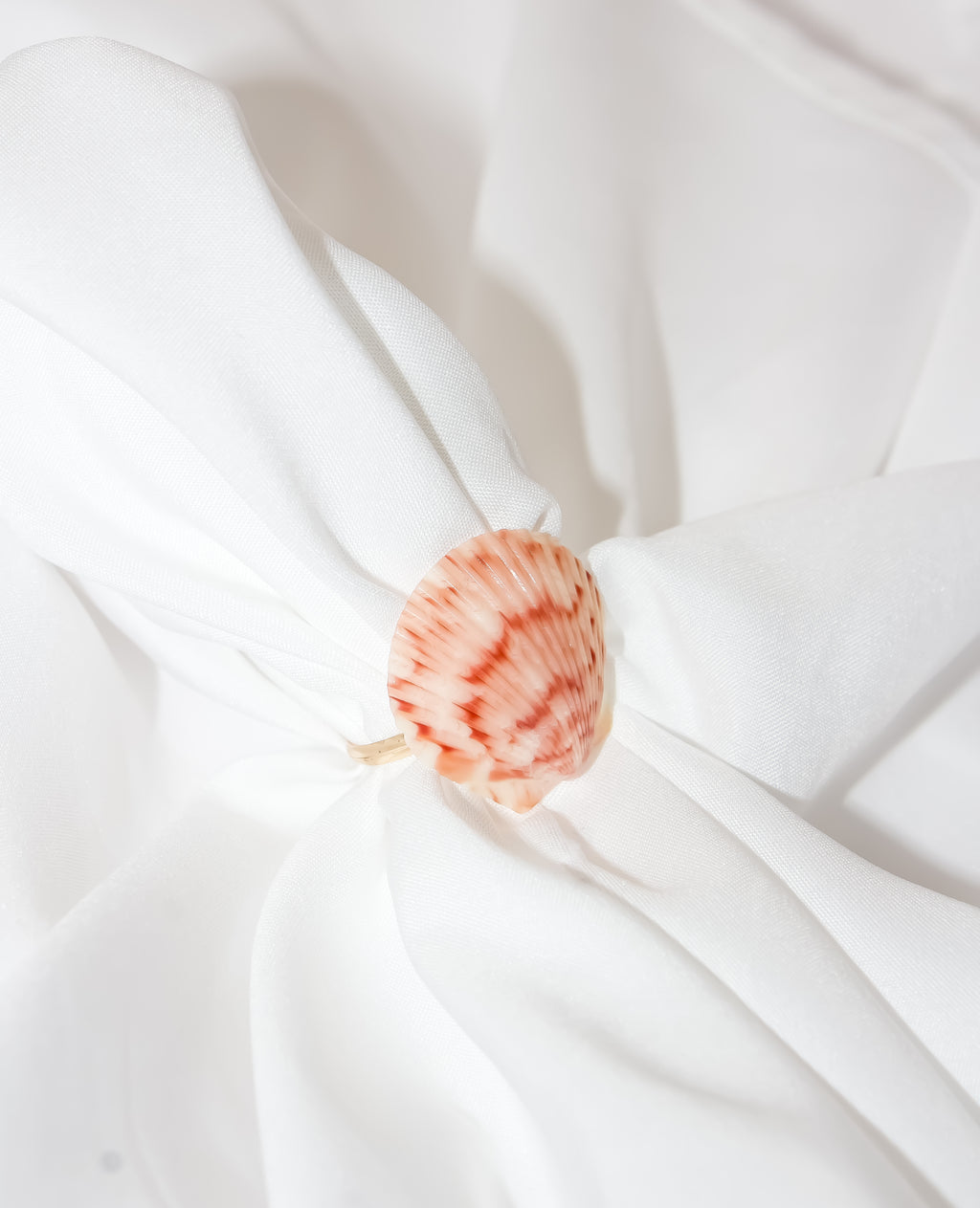 Handcrafted Natural Sea Shell Statement Ring